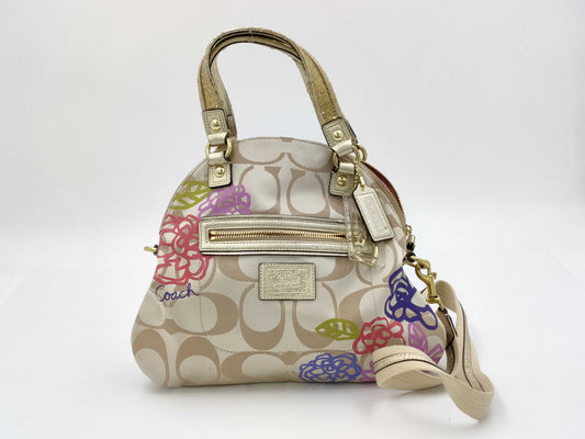 COACH Cotton 2-Way Handbag F22323 Handbag