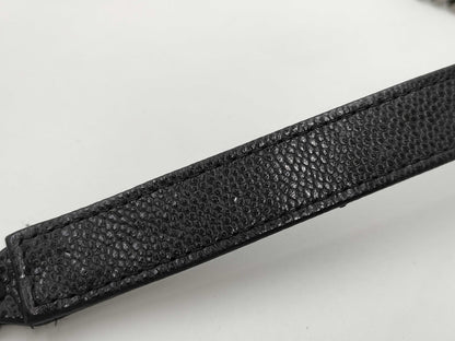 CHANEL Boy Chanel Caviar Skin Chain Wallet with Random Plate Shoulder Bag