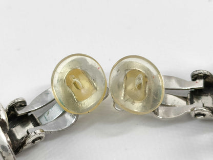 CHANEL Coco Mark Logo Earrings with Rice