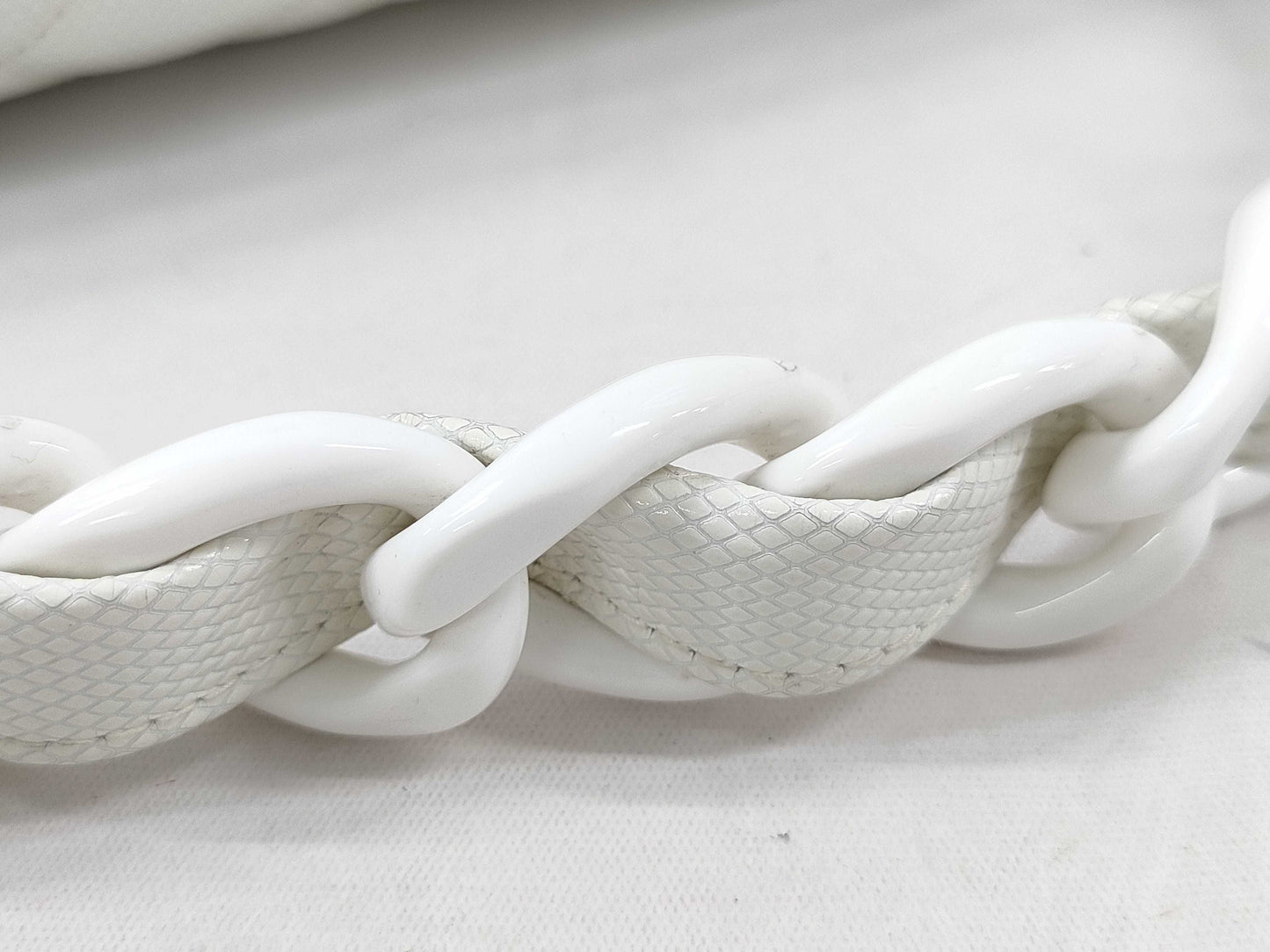 CHANEL Matelasse Plastic Chain Handbag