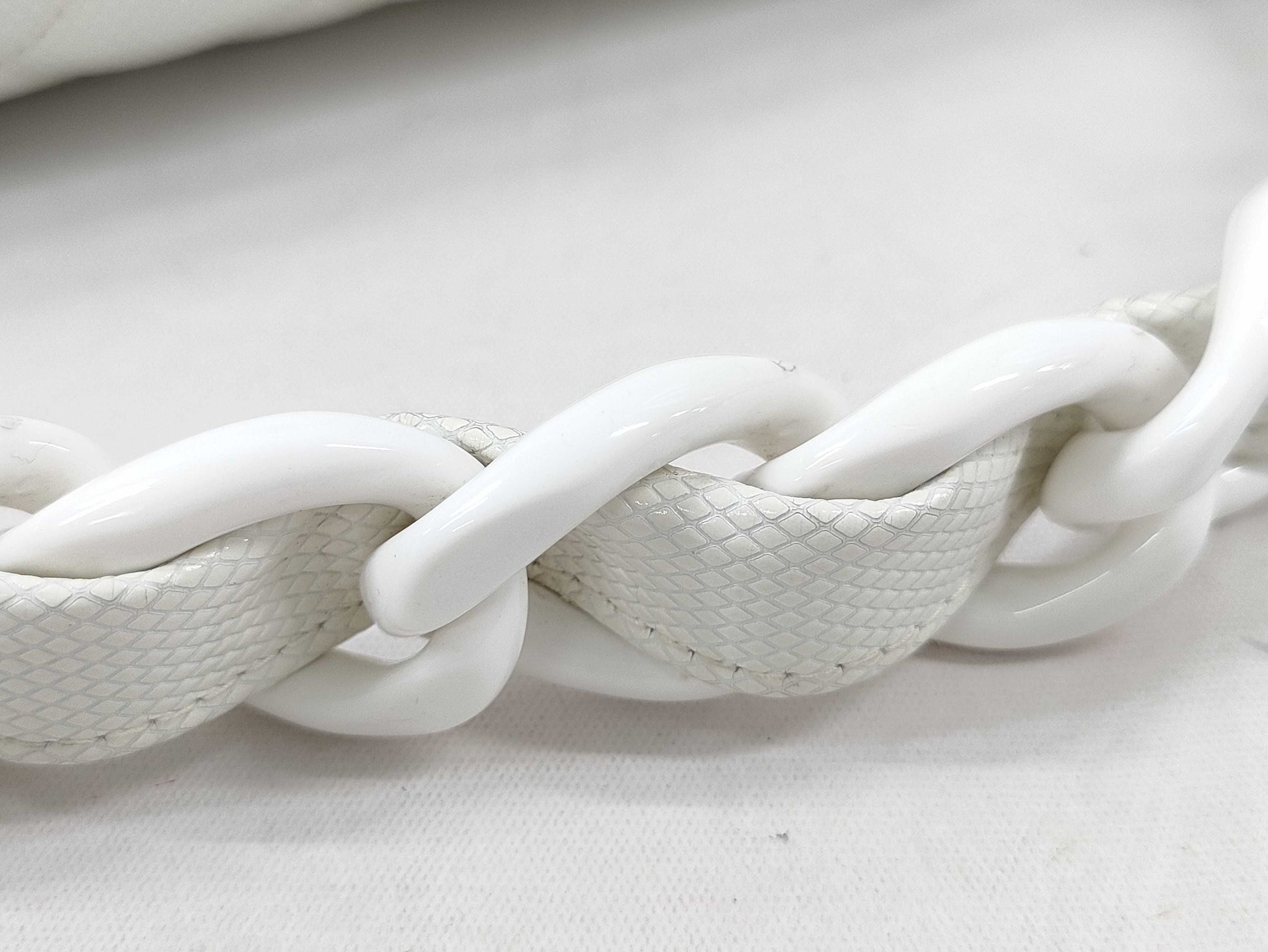 CHANEL Matelasse Plastic Chain Handbag