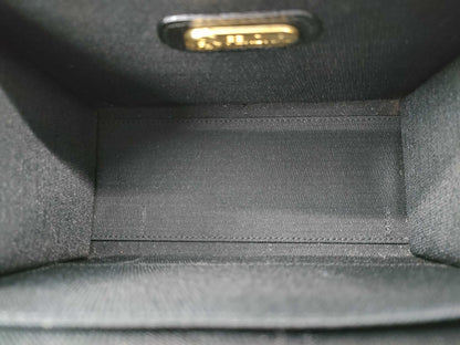 FENDI Velvet Box Handbag Black Handbag