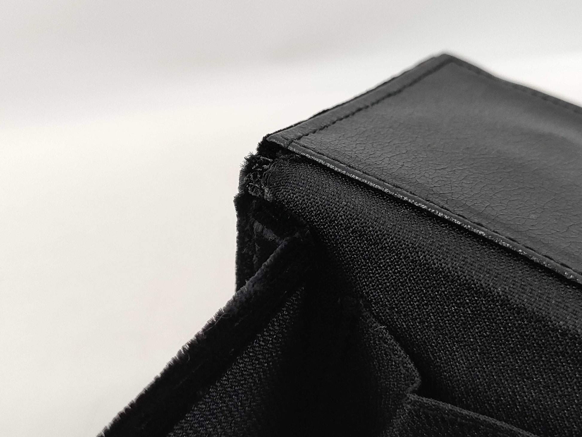 FENDI Velvet Box Handbag Black Handbag