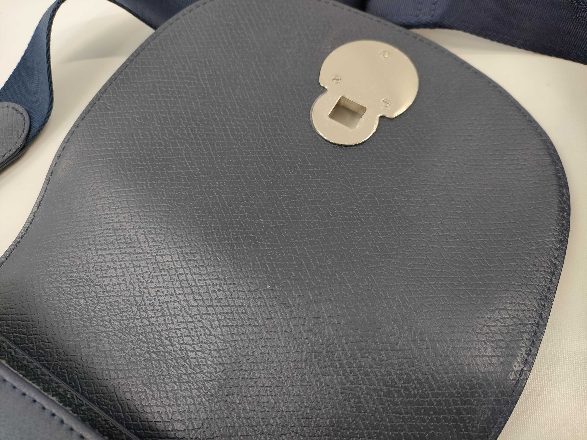 LONG CHAMP Round Shoulder Navy Shoulder Bag