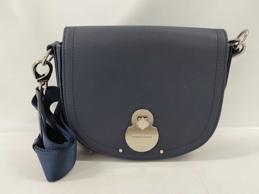 LONG CHAMP Round Shoulder Navy Shoulder Bag