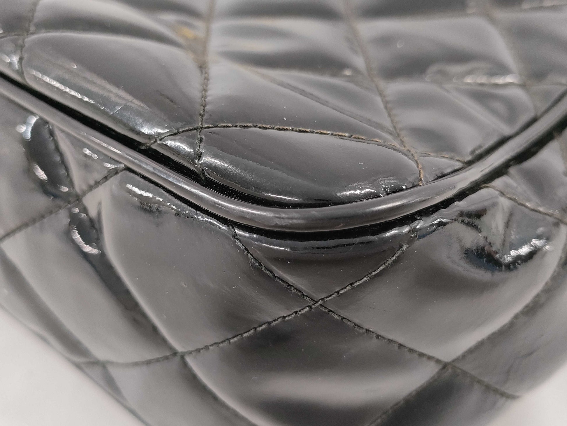 CHANEL Matelasse Handbag Patent Leather Handbag