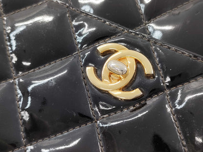 CHANEL Matelasse Handbag Patent Leather Handbag