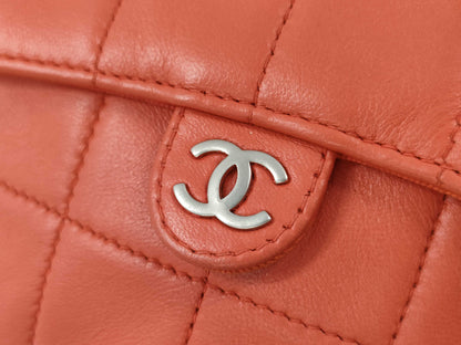 CHANEL Chocolate Bar Chain Shoulder Bag Lambskin Shoulder Bag