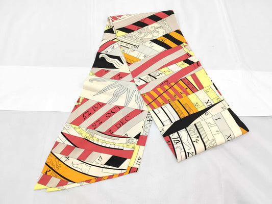 HERMES Twilly Silk Maxi Twilly Scarf with Tag