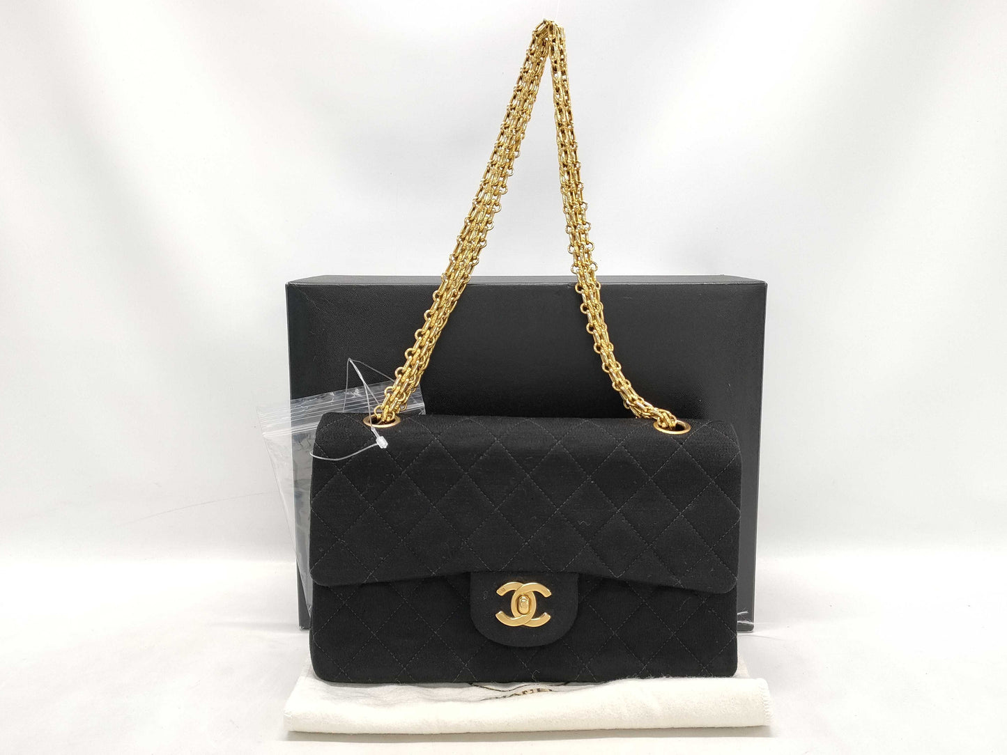 CHANEL Double Flap 23 Cotton 2.55 Chain Shoulder Bag, No. 2