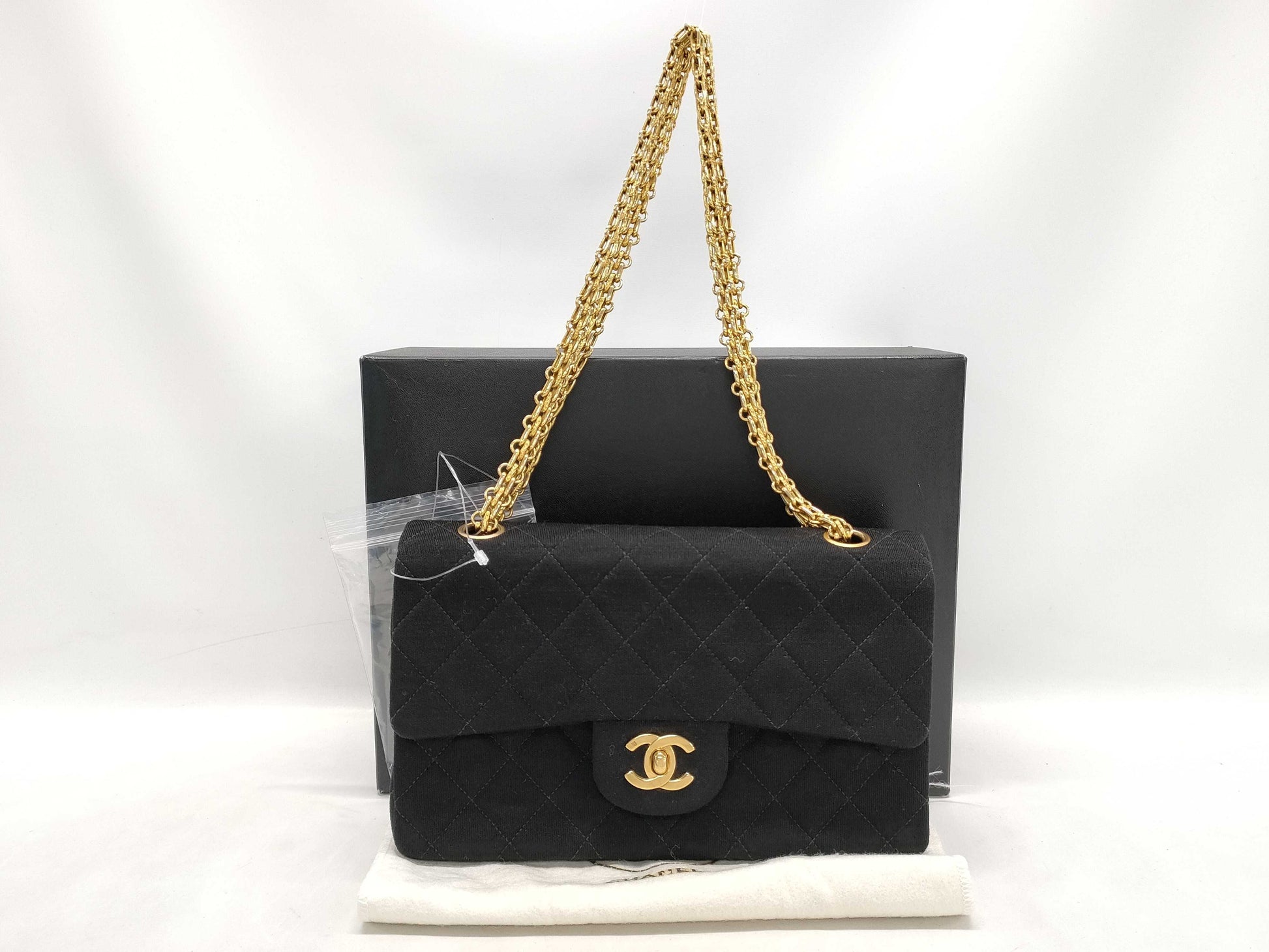 CHANEL Double Flap 23 Cotton 2.55 Chain Shoulder Bag, No. 2