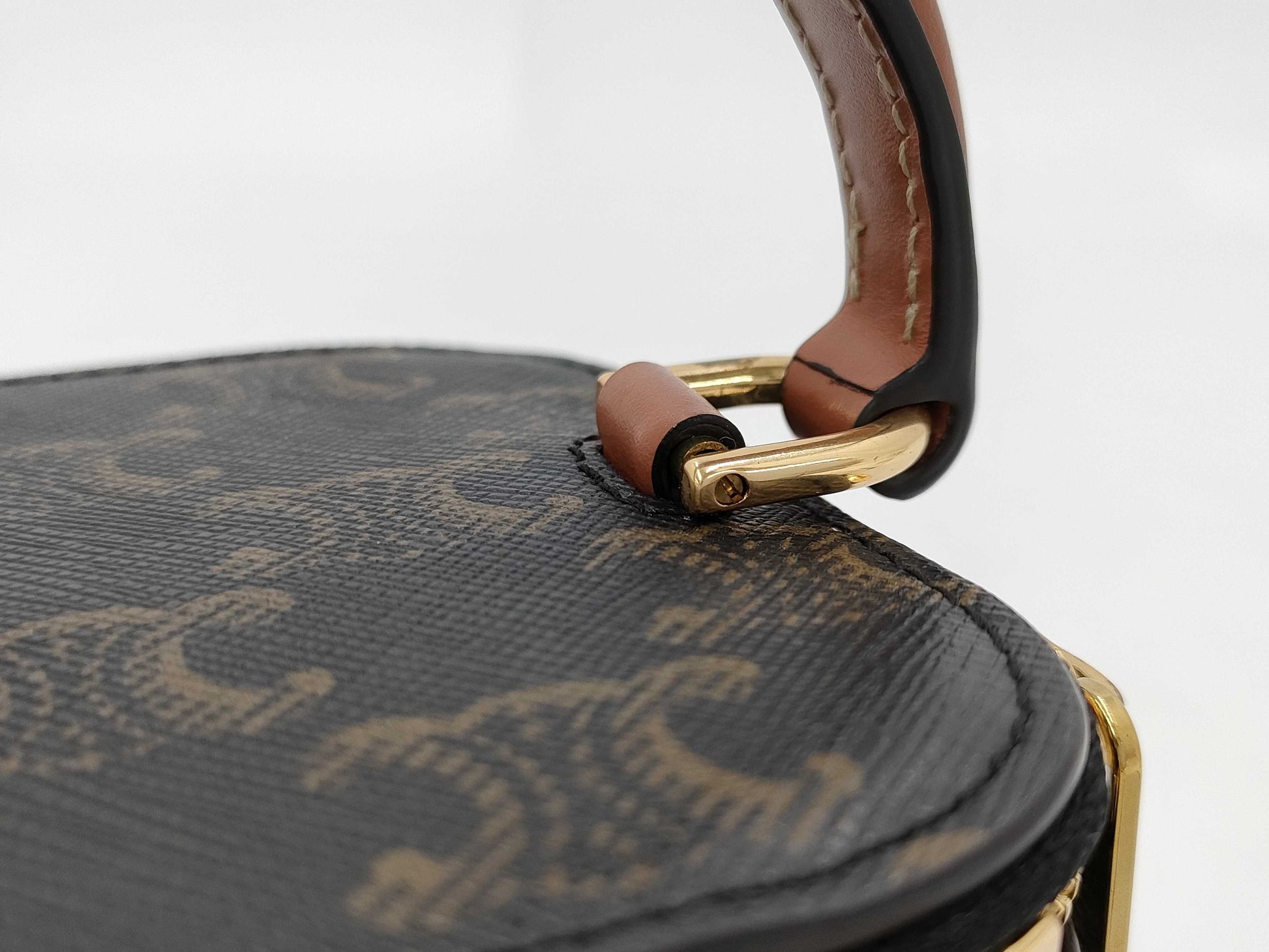 CELINE Triomphe Mini Vanity Bag with Strap