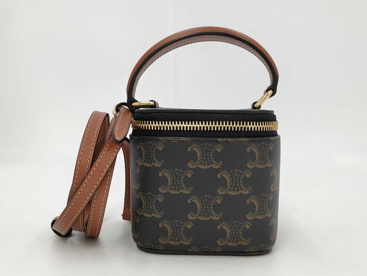 CELINE Triomphe Mini Vanity Bag with Strap