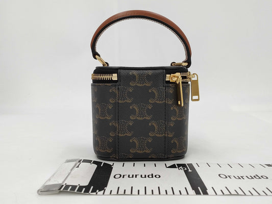 CELINE Triomphe Mini Vanity Bag with Strap