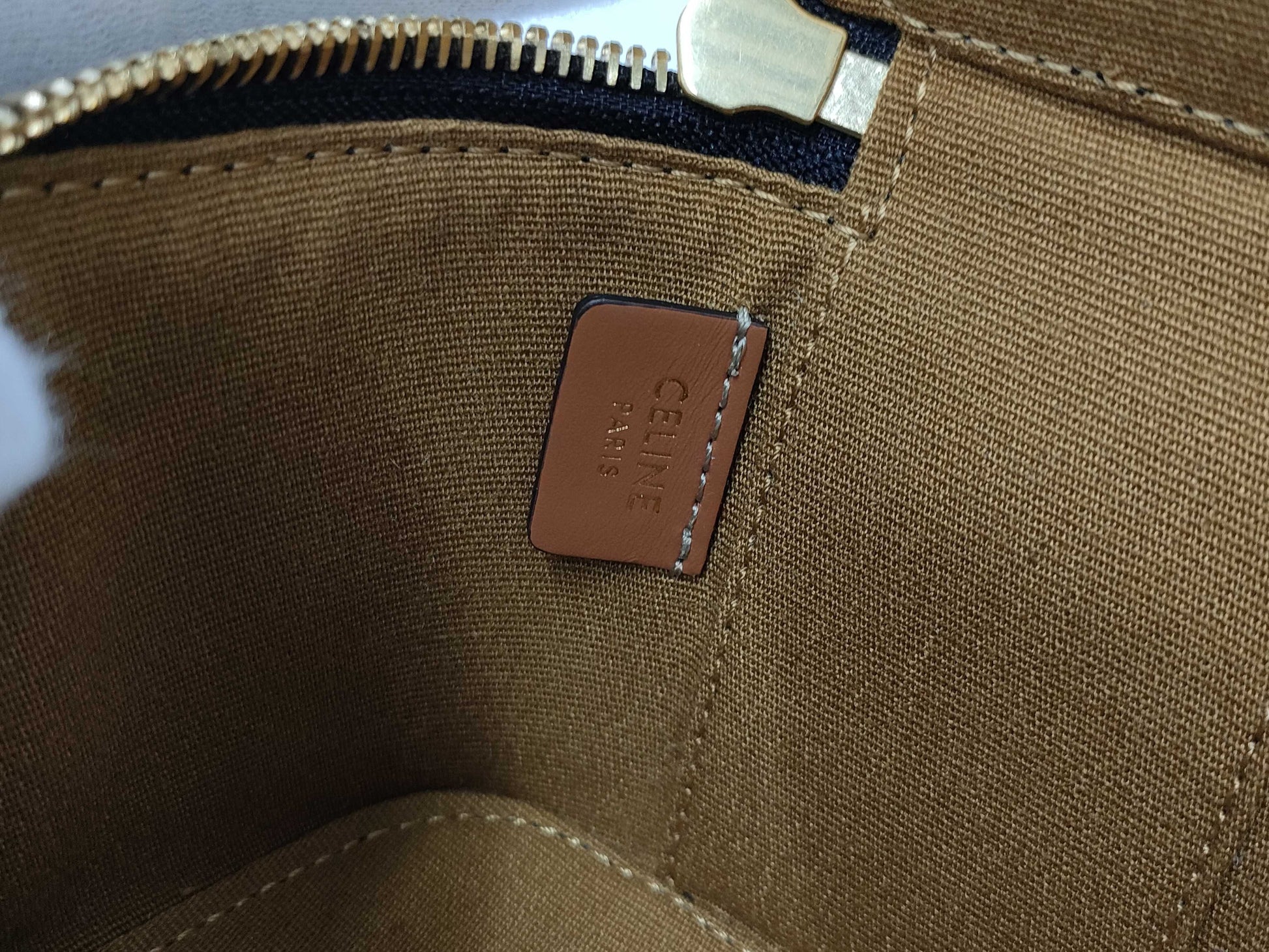 CELINE Triomphe Mini Vanity Bag with Strap