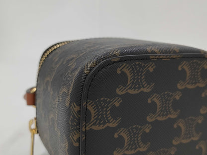 CELINE Triomphe Mini Vanity Bag with Strap