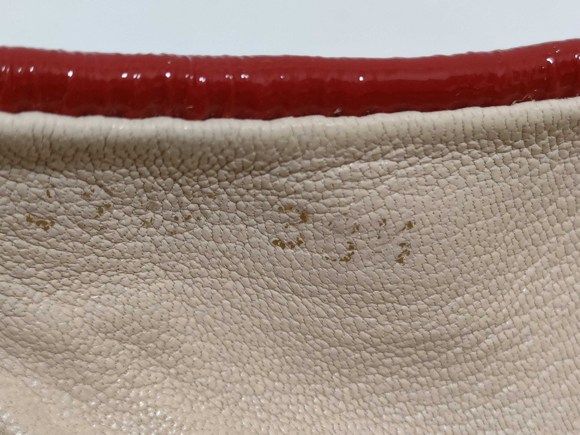 PRADA Prada enamel flat shoes red pumps