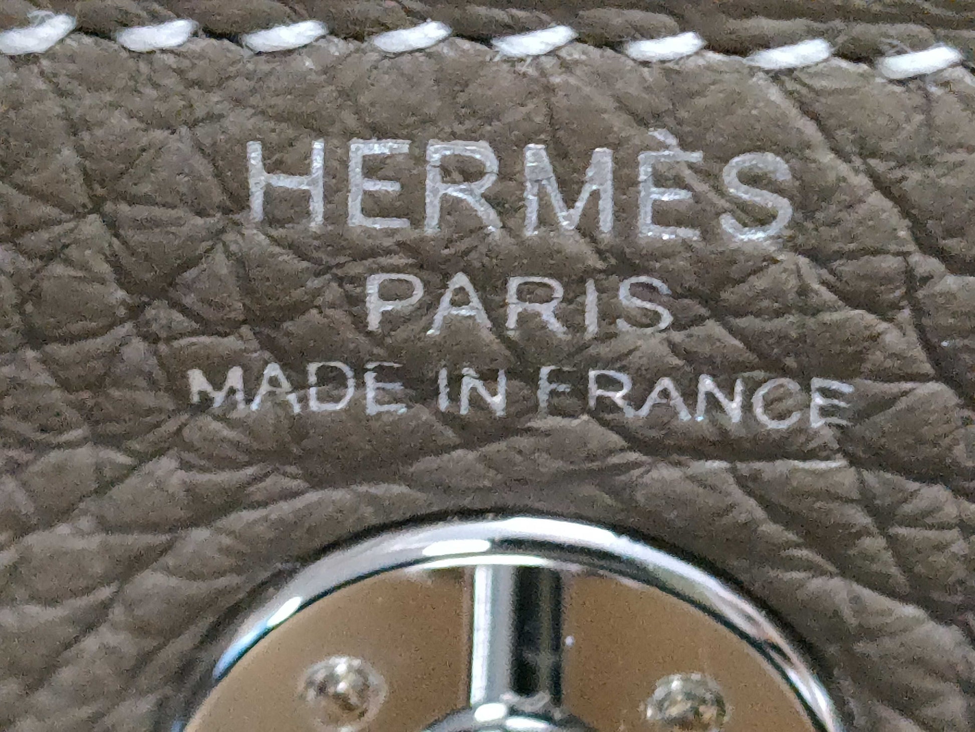 HERMES Lindy Mini Taurillon Etoupe Shoulder Bag with P Hardware and Double Stamp