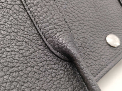 HERMES Garden Party TPM Negonda Handbag in Black with Silver Hardware and B Stamp