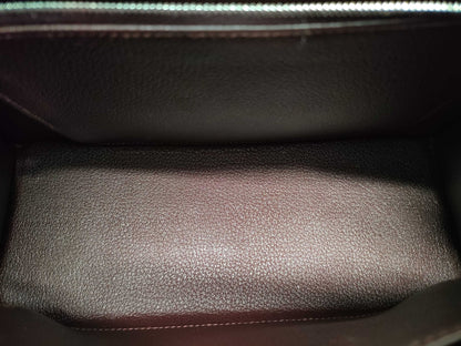 HERMES Kelly 25 Epsom Leather, Raspberry Leather, Silver Hardware, Z Stamp, Shoulder Bag