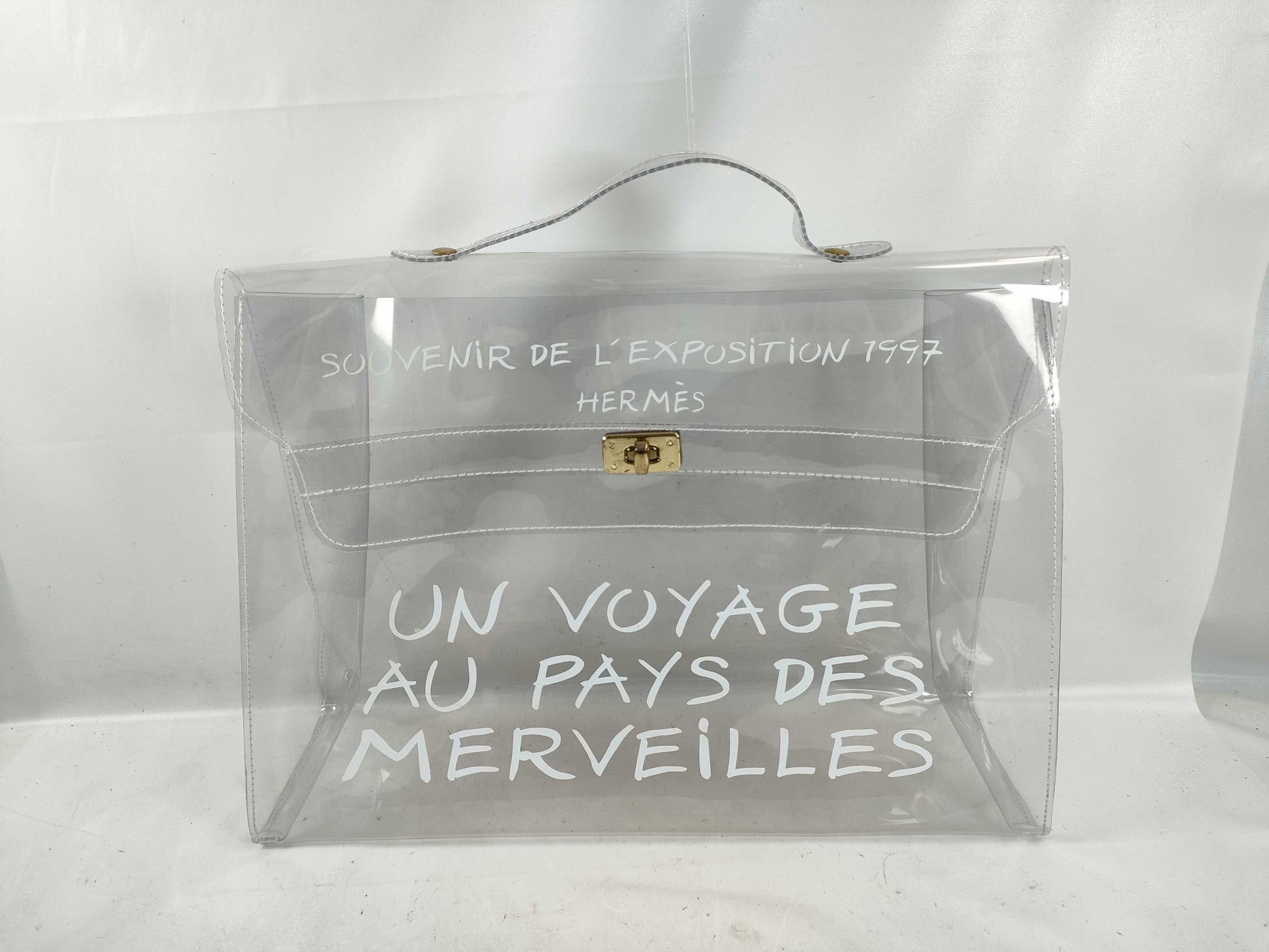 HERMES Kelly Kelly Vinyl Handbag