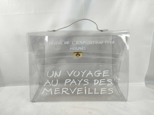 HERMES Kelly Kelly Vinyl Handbag