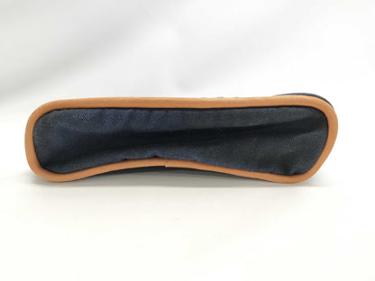 HERMES Bolide Pouch Mini Mini 15 Canvas Leather Navy Pouch