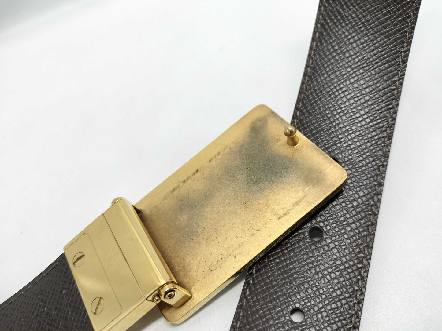 LOUIS VUITTON Damier Santur Inventour 85/34 M9677 CA3181 Belt