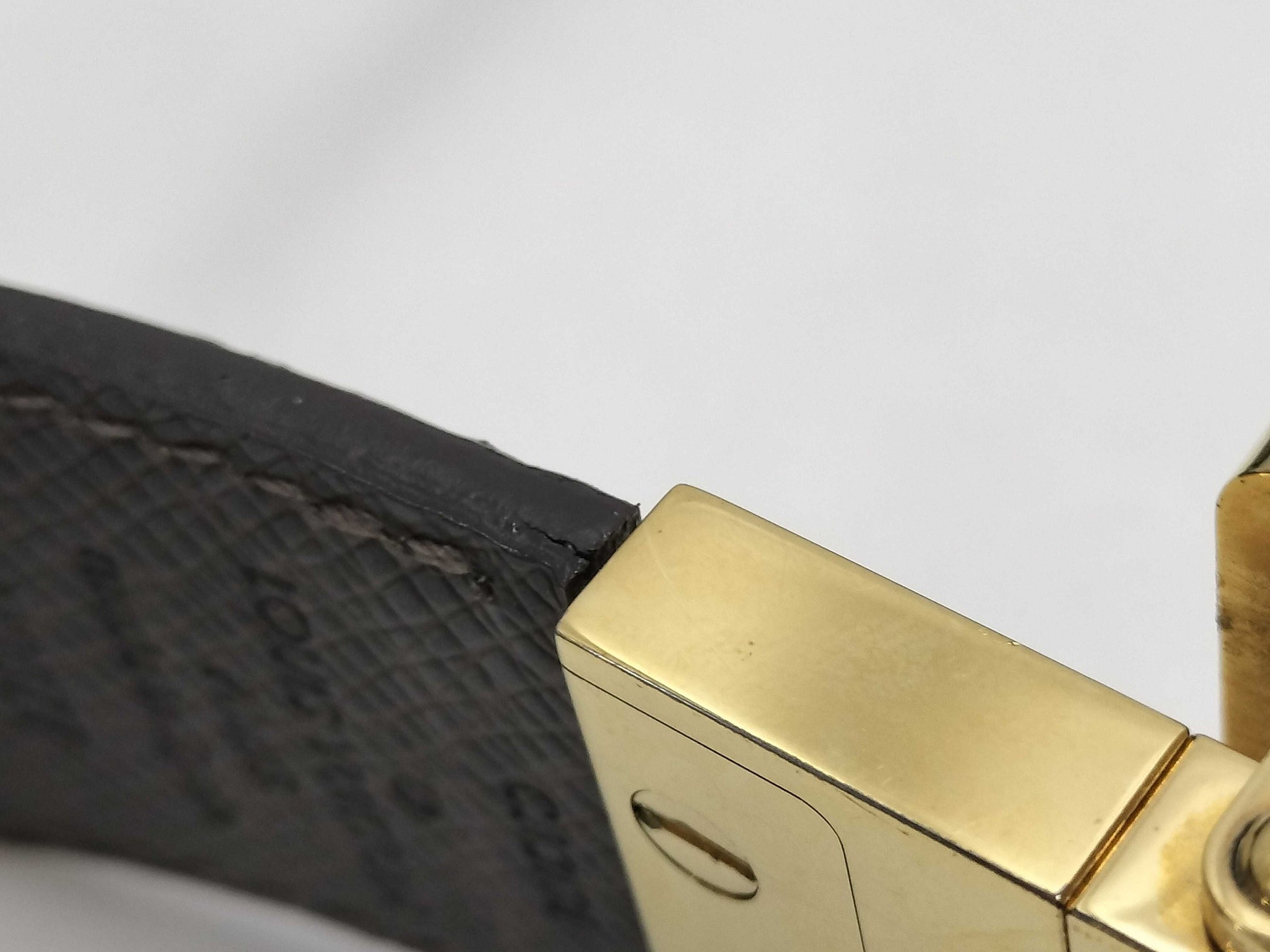 LOUIS VUITTON Damier Santur Inventour 85/34 M9677 CA3181 Belt