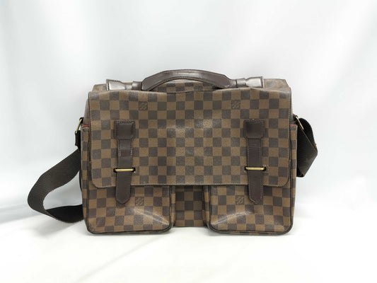 LOUIS VUITTON Damier Ebene Broadway Shoulder Bag N42270/TH0012