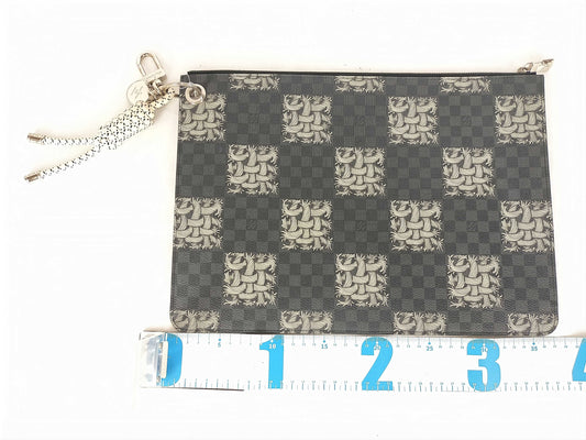 LOUIS VUITTON N61232 Damier Graphite Louis Vuitton Clutch Bag