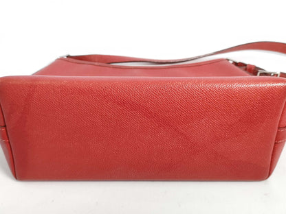 HERMES Berlingo PM Epson Rouge Bif Shoulder Bag with H Stamp
