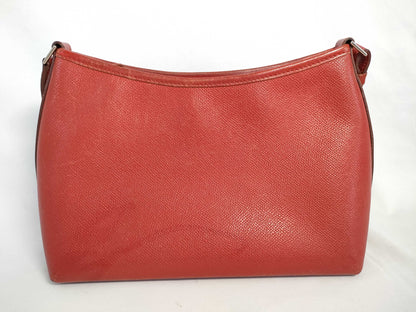 HERMES Berlingo PM Epson Rouge Bif Shoulder Bag with H Stamp