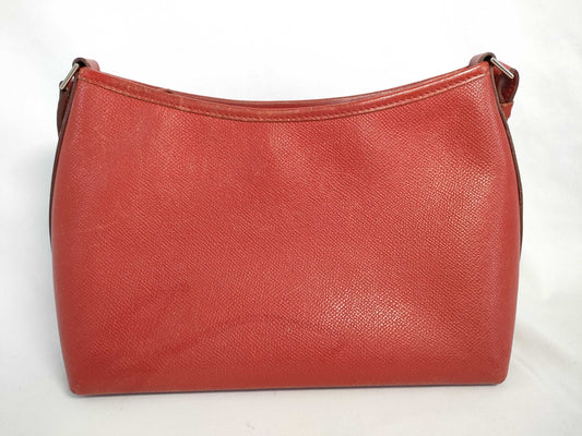 HERMES Berlingo PM Epson Rouge Bif Shoulder Bag with H Stamp