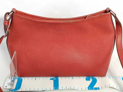 HERMES Berlingo PM Epson Rouge Bif Shoulder Bag with H Stamp