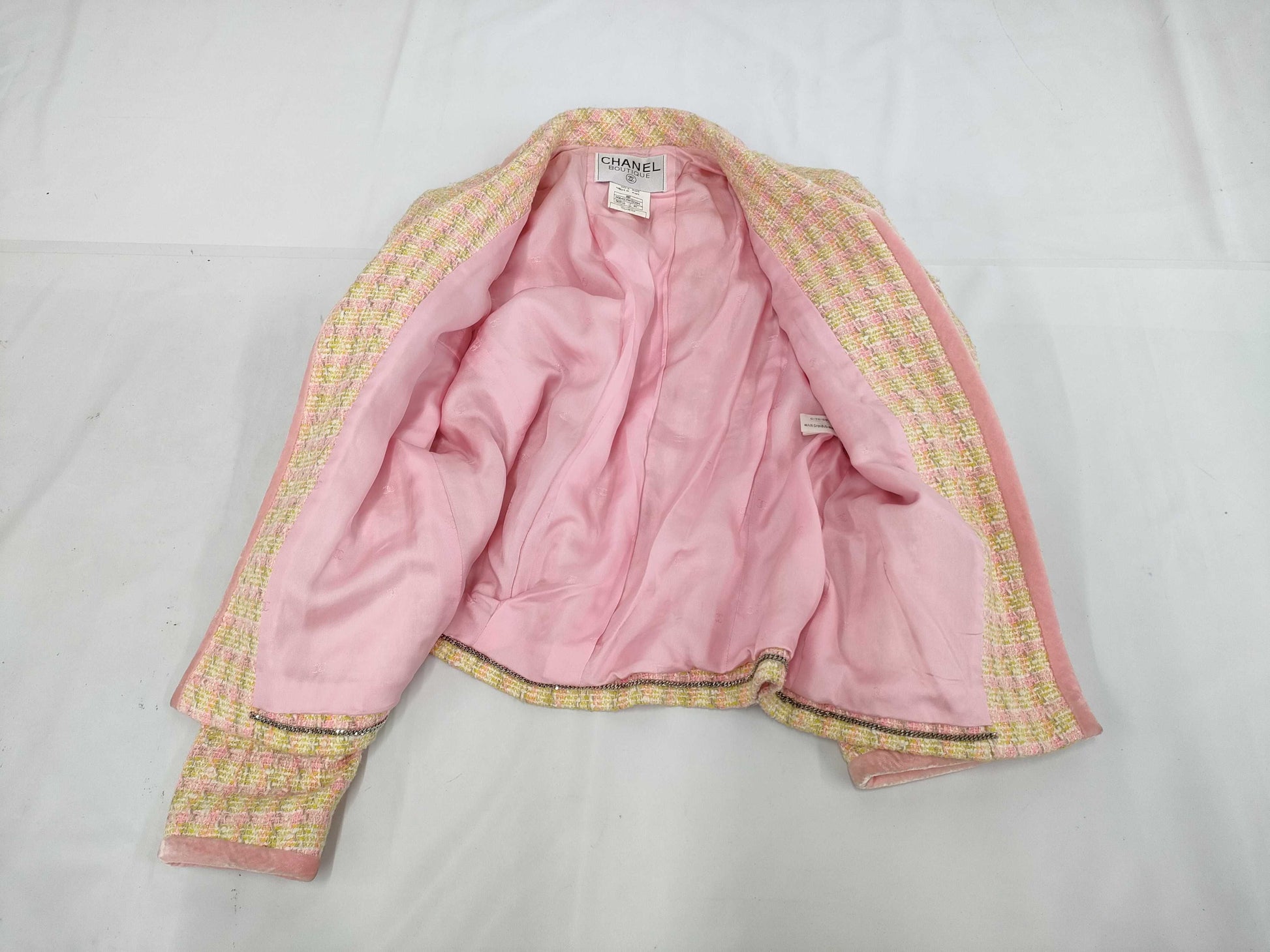 CHANEL Tweed Skirt Set with Coco Mark, 96P, P06423, Size 40, Other Apparel
