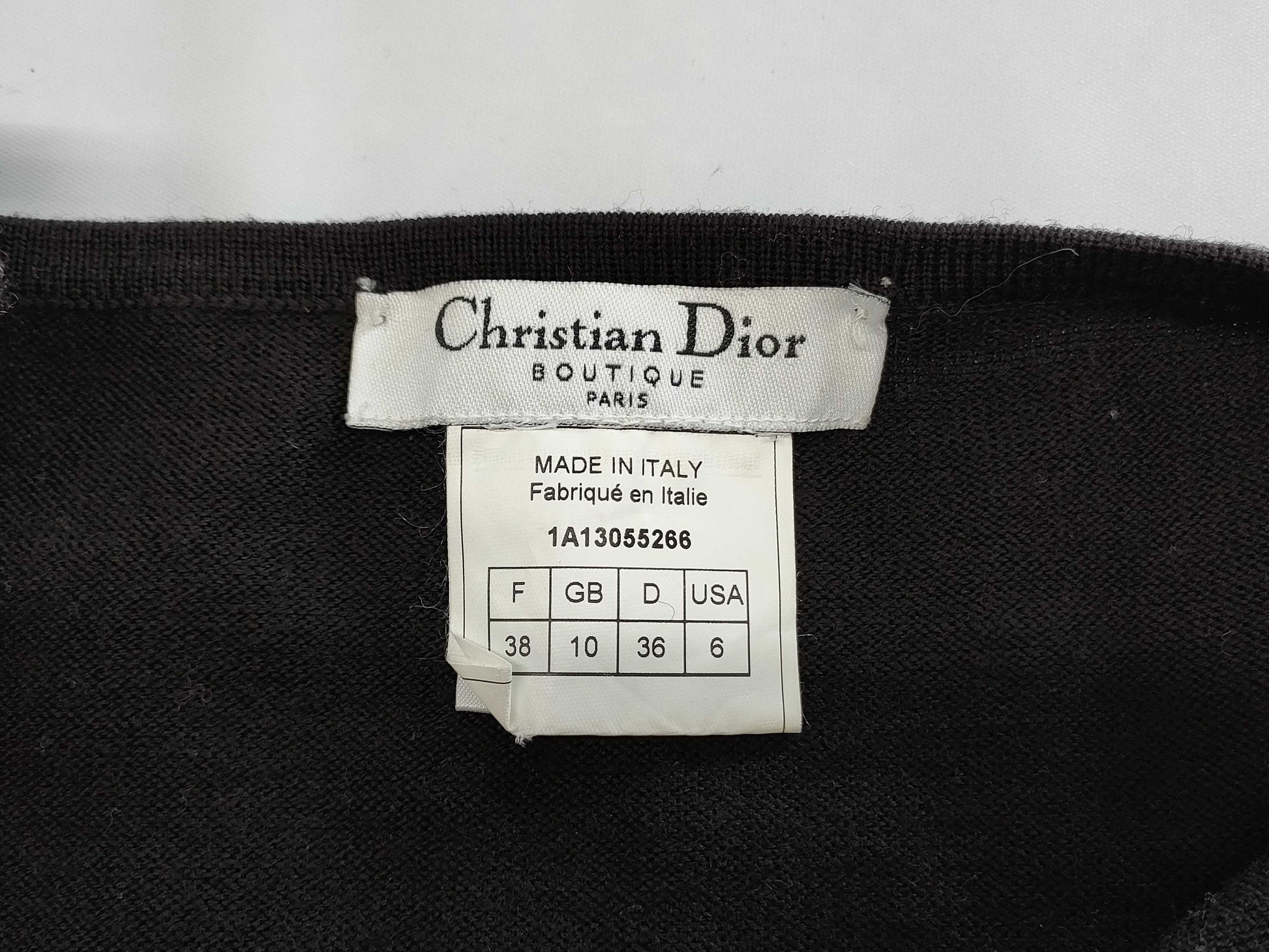 Dior Christian Dior Camisole Knit Black Size 38 Tops