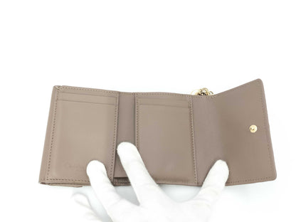 Dior Christian Dior Tri-fold Wallet Mini Wallet Cannage Charm Box Bag Wallet