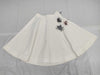 Dior Christian Dior Knee-Length Skirt with Embroidered Flowers, White, Size 38