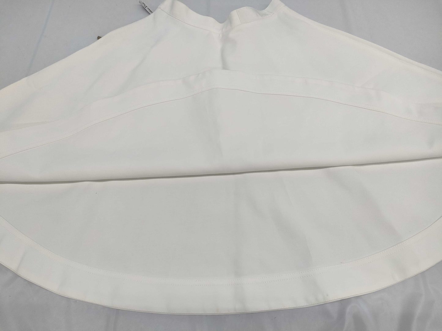Dior Christian Dior Knee-Length Skirt with Embroidered Flowers, White, Size 38