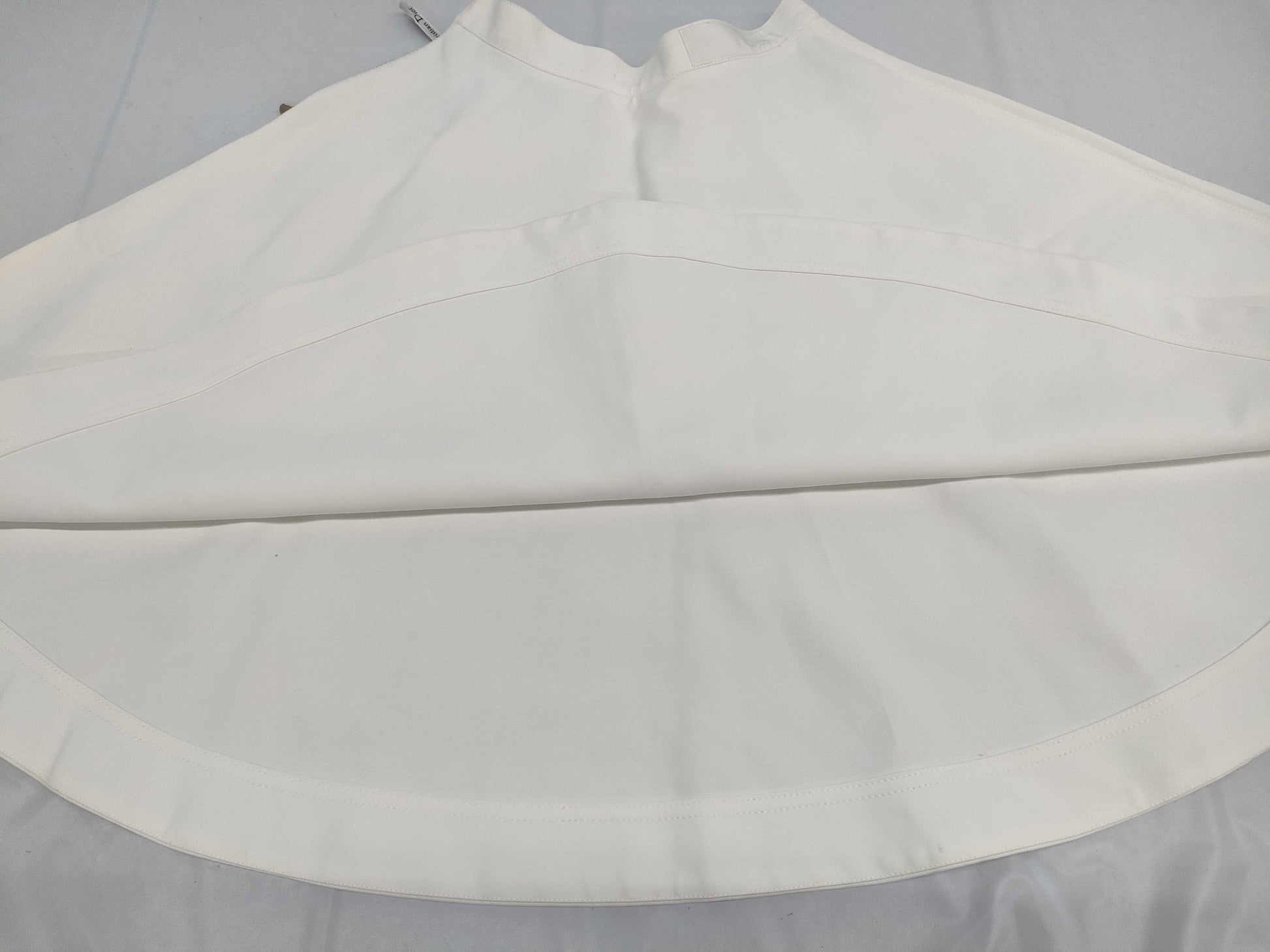 Dior Christian Dior Knee-Length Skirt with Embroidered Flowers, White, Size 38