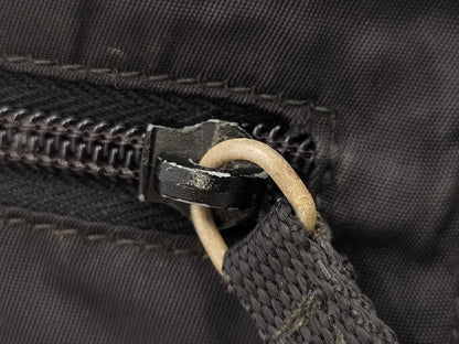 PRADA Prada Triangle Logo Black Shoulder Bag