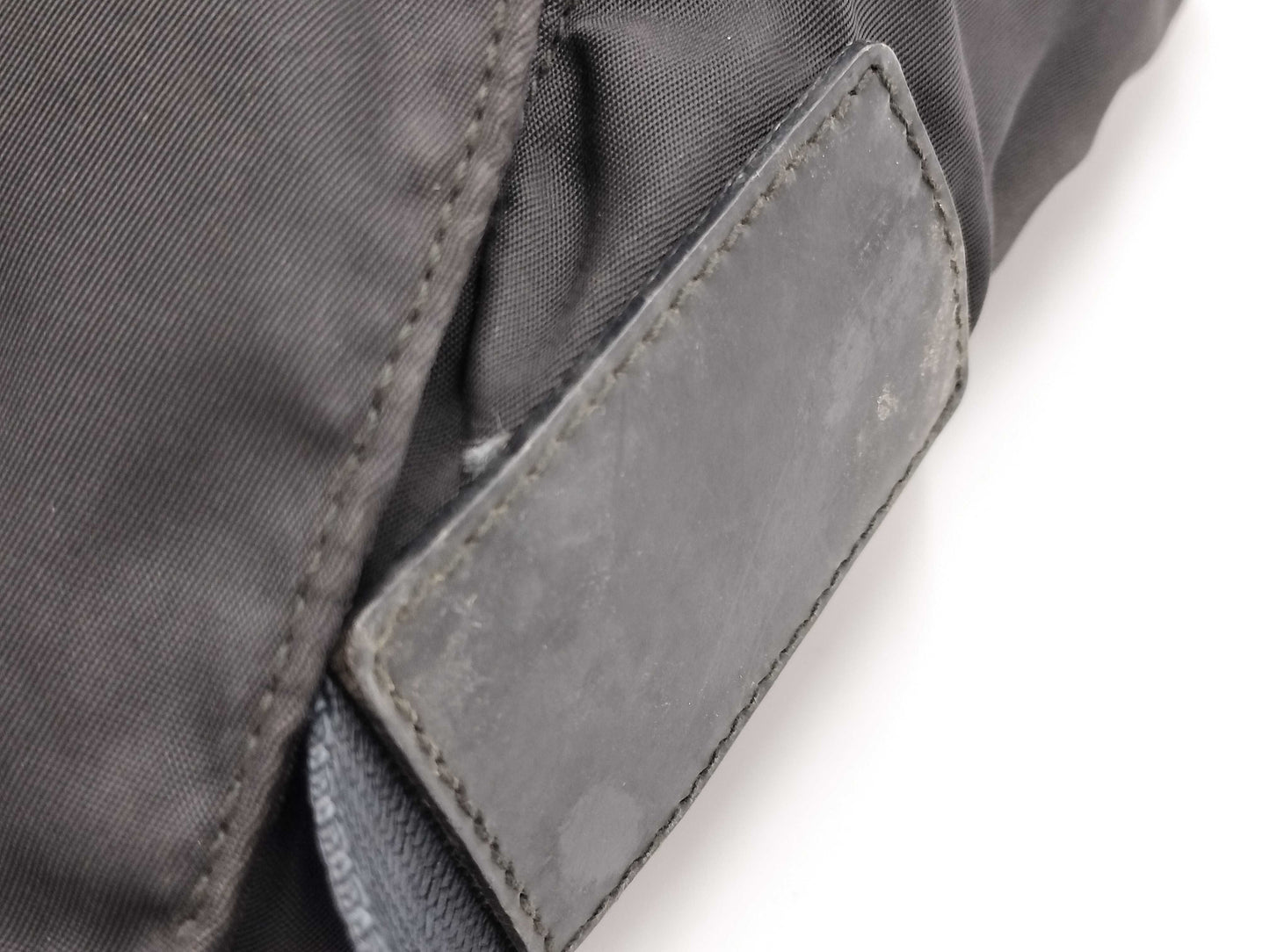 PRADA Prada Triangle Logo Black Shoulder Bag