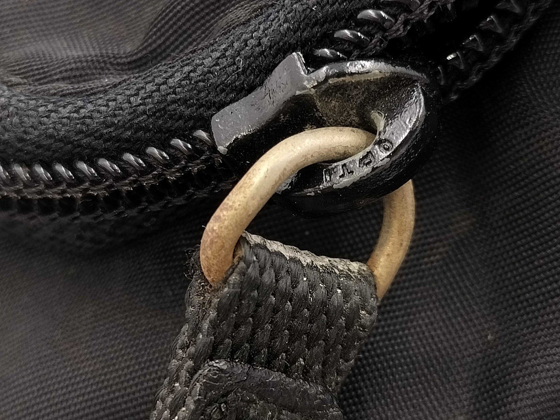 PRADA Prada Triangle Logo Black Shoulder Bag