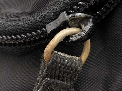 PRADA Prada Triangle Logo Black Shoulder Bag