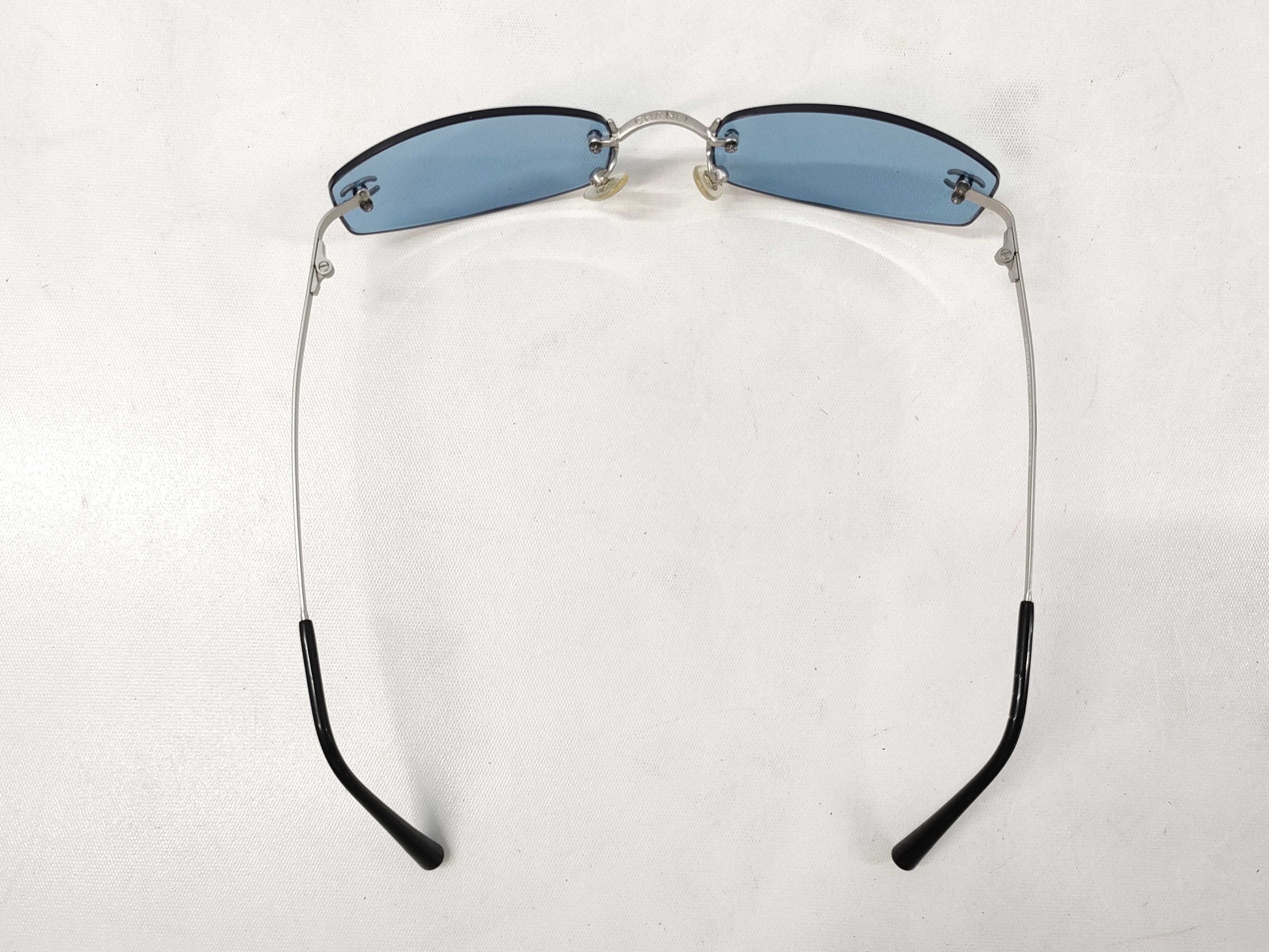  CHANEL Chanel Sunglasses Coco Mark Rimless Blue Case Sunglasses Eyeglasses