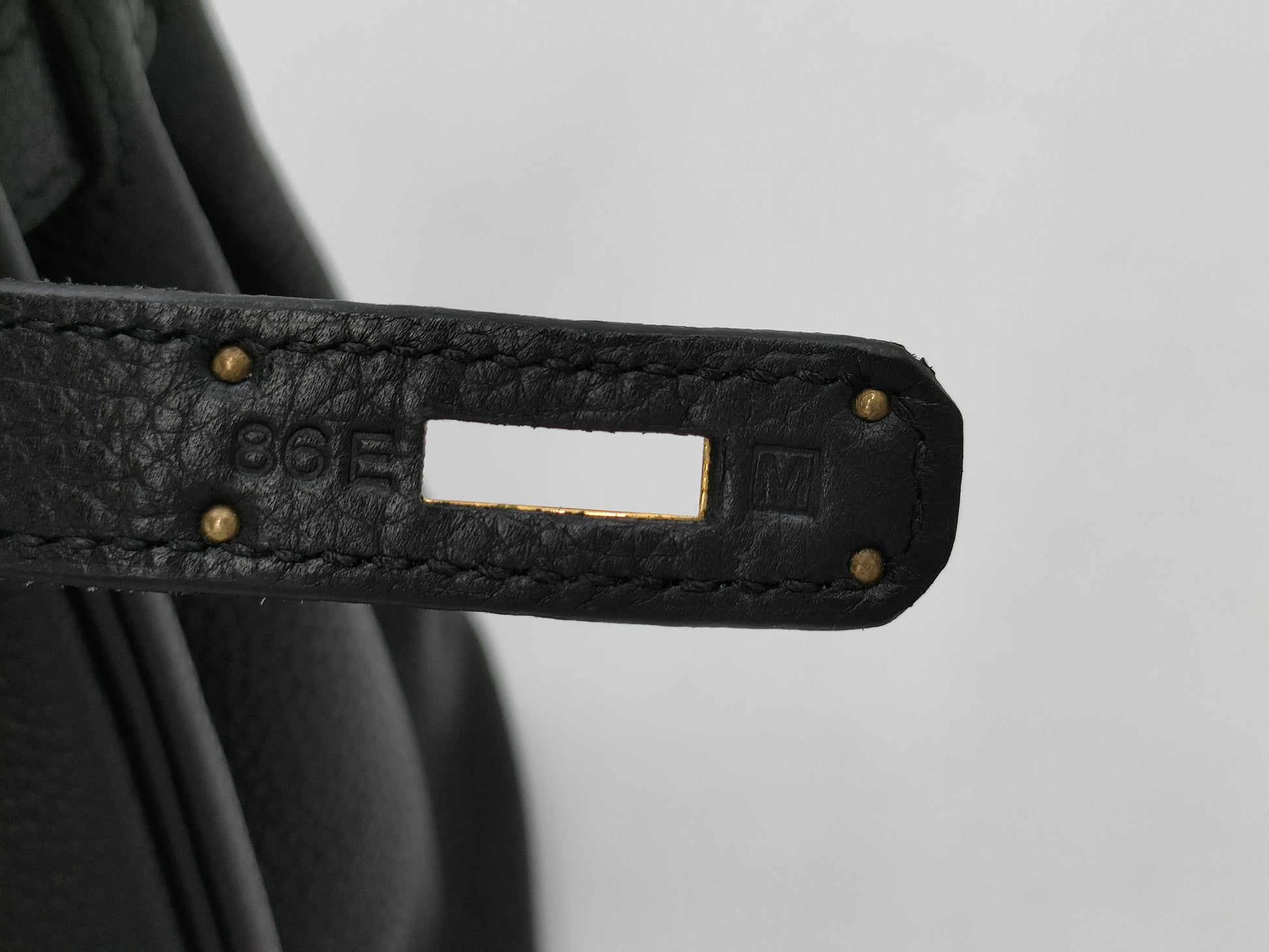 HERMES Birkin 30 Togo Black M Handbag
