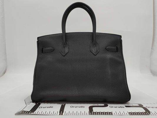 HERMES Birkin 30 Togo Black M Handbag