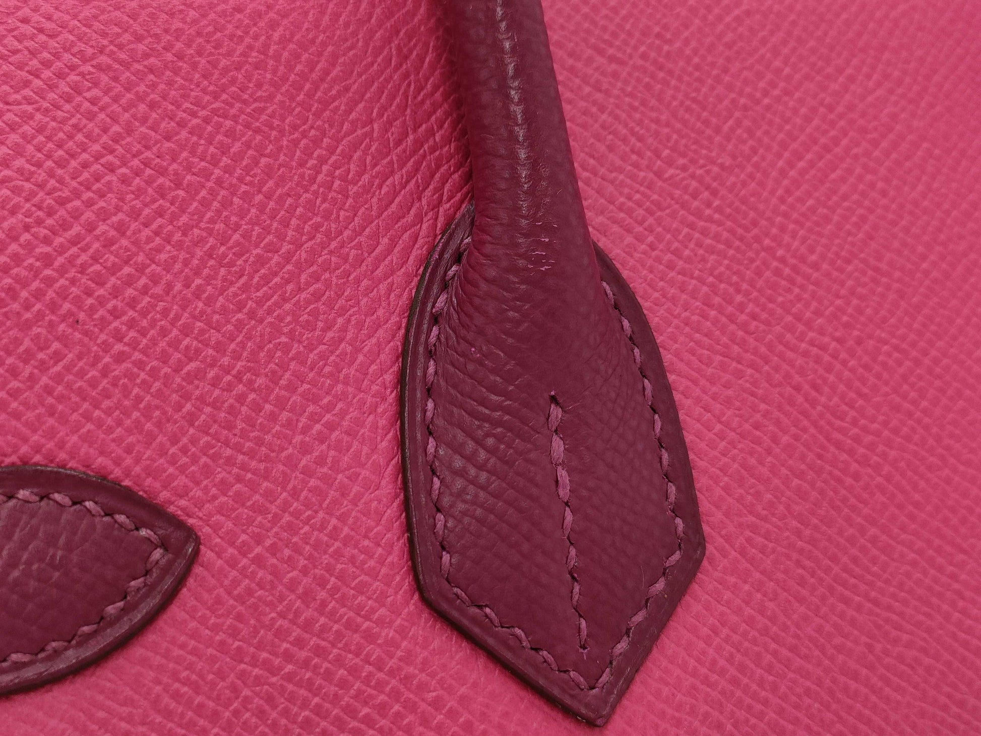 HERMES Birkin 30 Personal Order Epson Pink □R Handbag