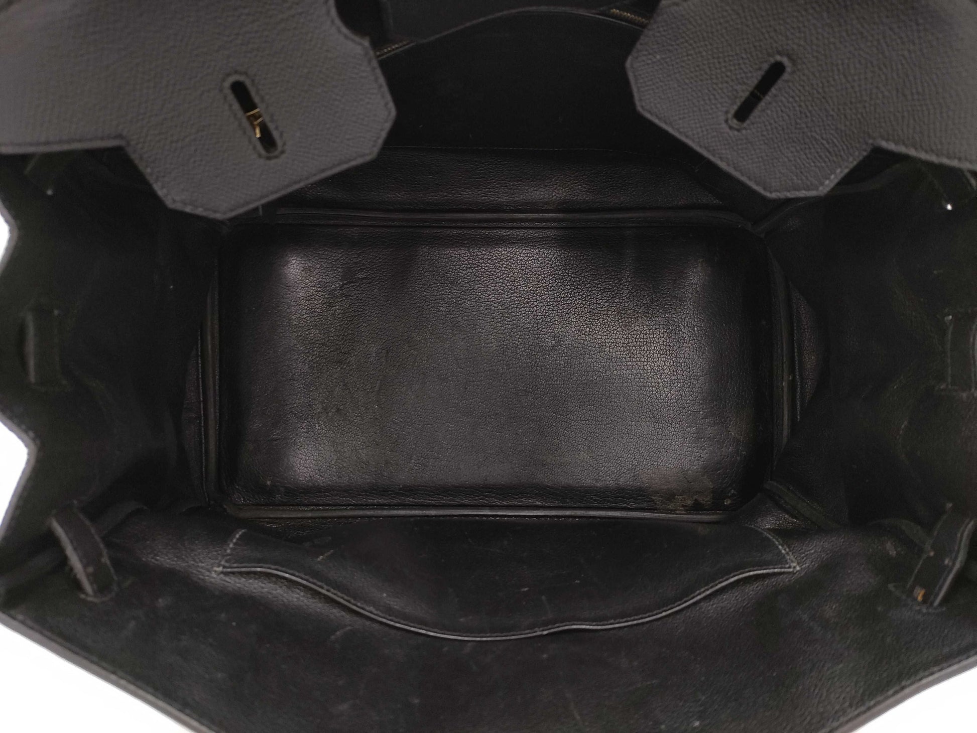 HERMES Birkin 35 Epsom Black F Handbag